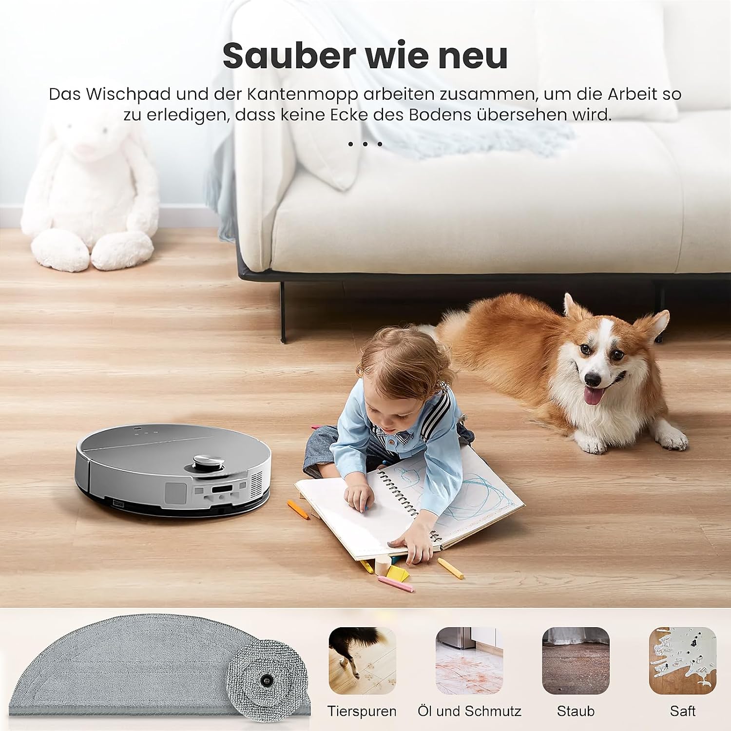 Thumbnail 6 de Roborock Saros 10 Wischtuch Set 12 Stück
