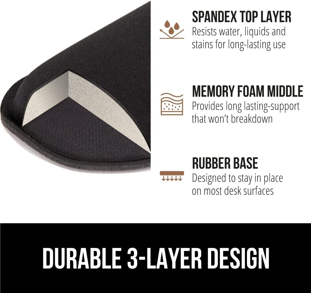 Thumbnail 5 de GORILLA GRIP Silky Memory Foam Wrist Rest, 2-Piece ⌨️