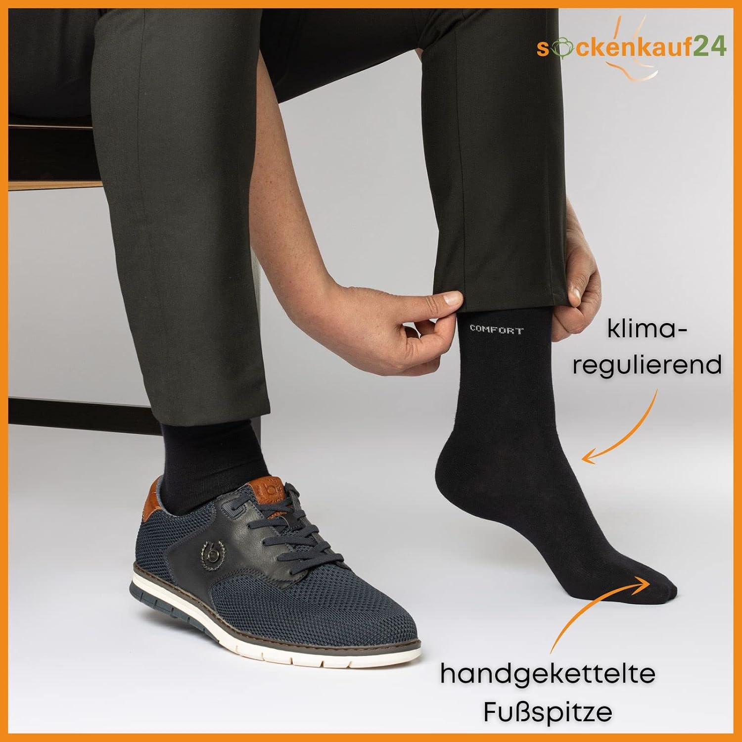 Thumbnail 5 de 10 Paar Comfort Socken ohne Gummi 👣