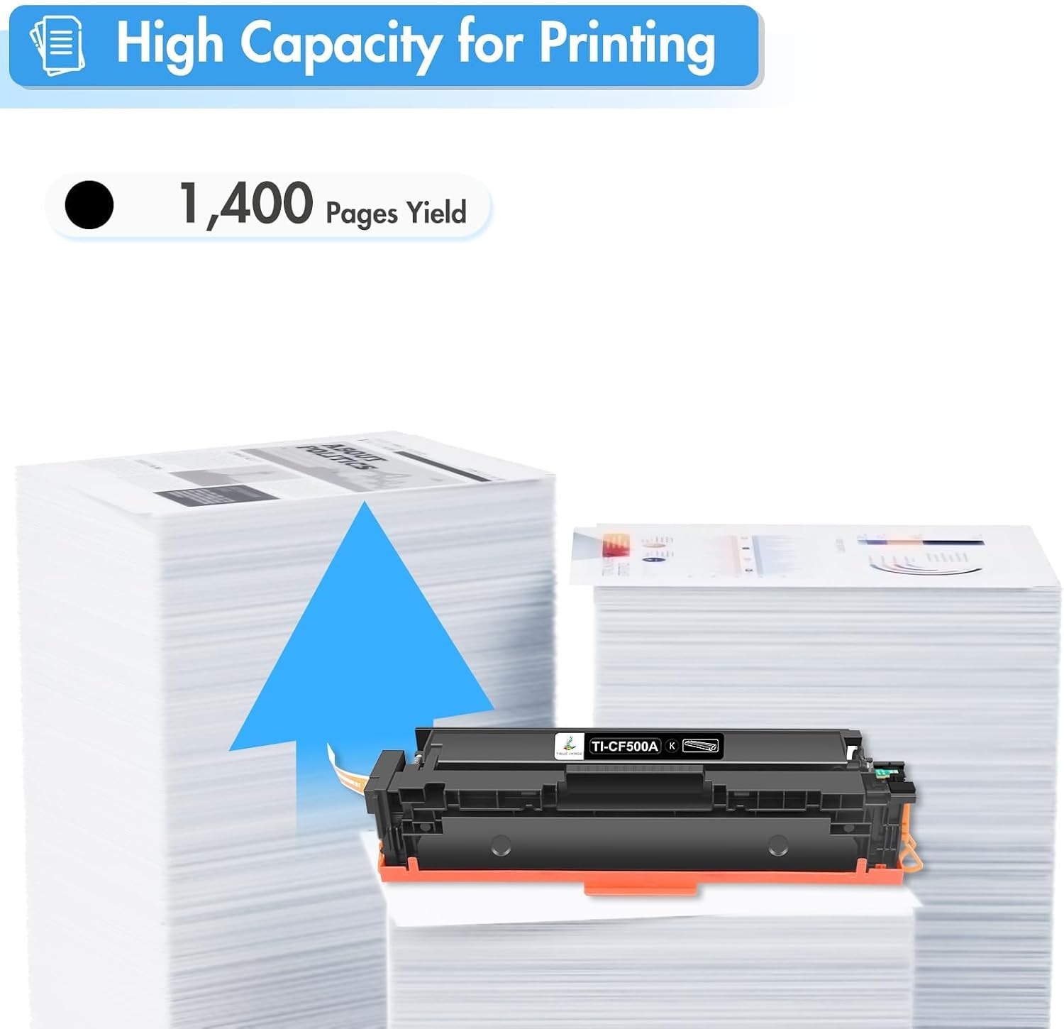 Detalle de HP-Compatible Black Toner Cartridges, CF500A