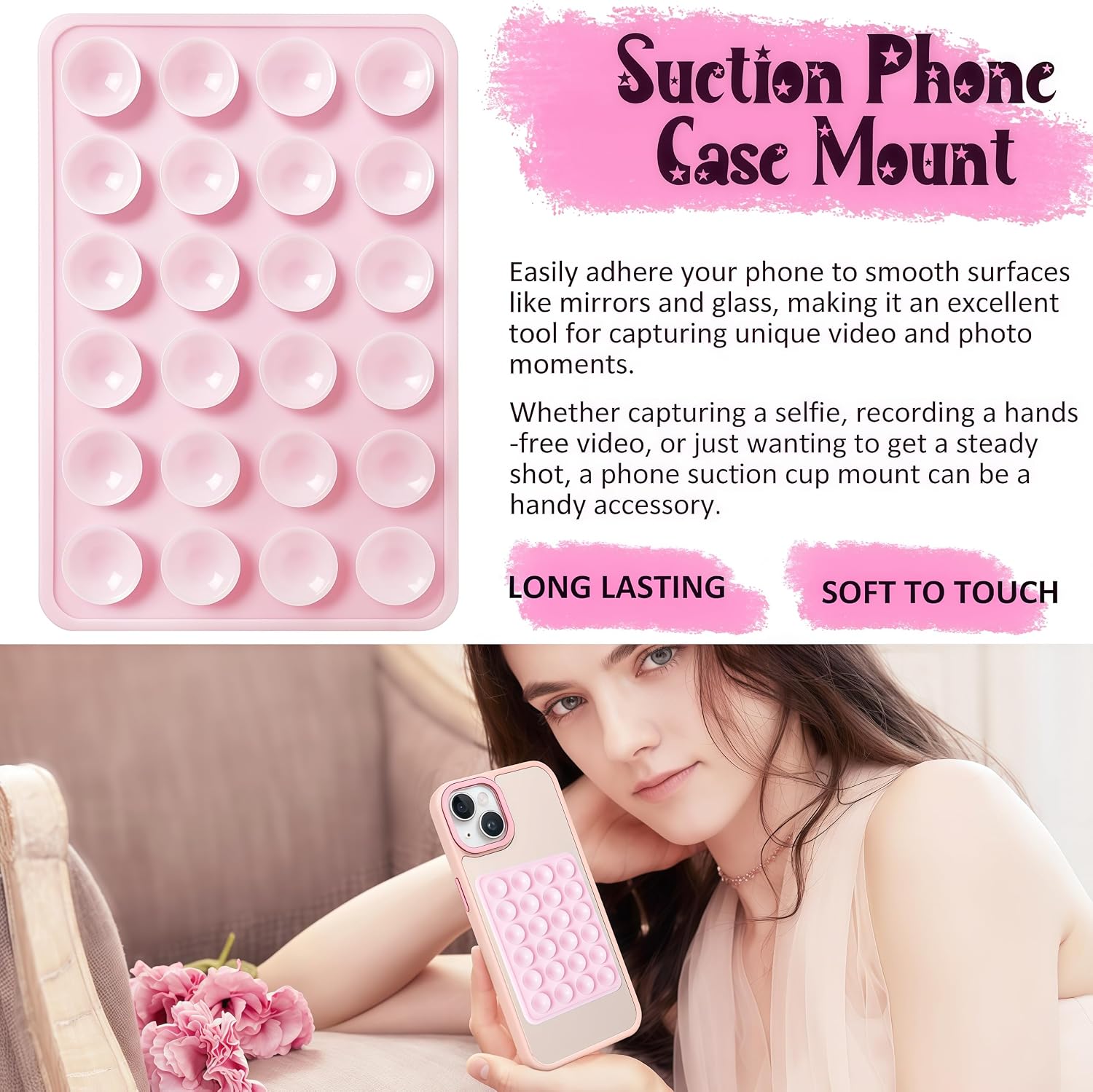 Detalle 2 de Anteel Silicone Suction Phone Mount, 2.17 x 3.15 inches