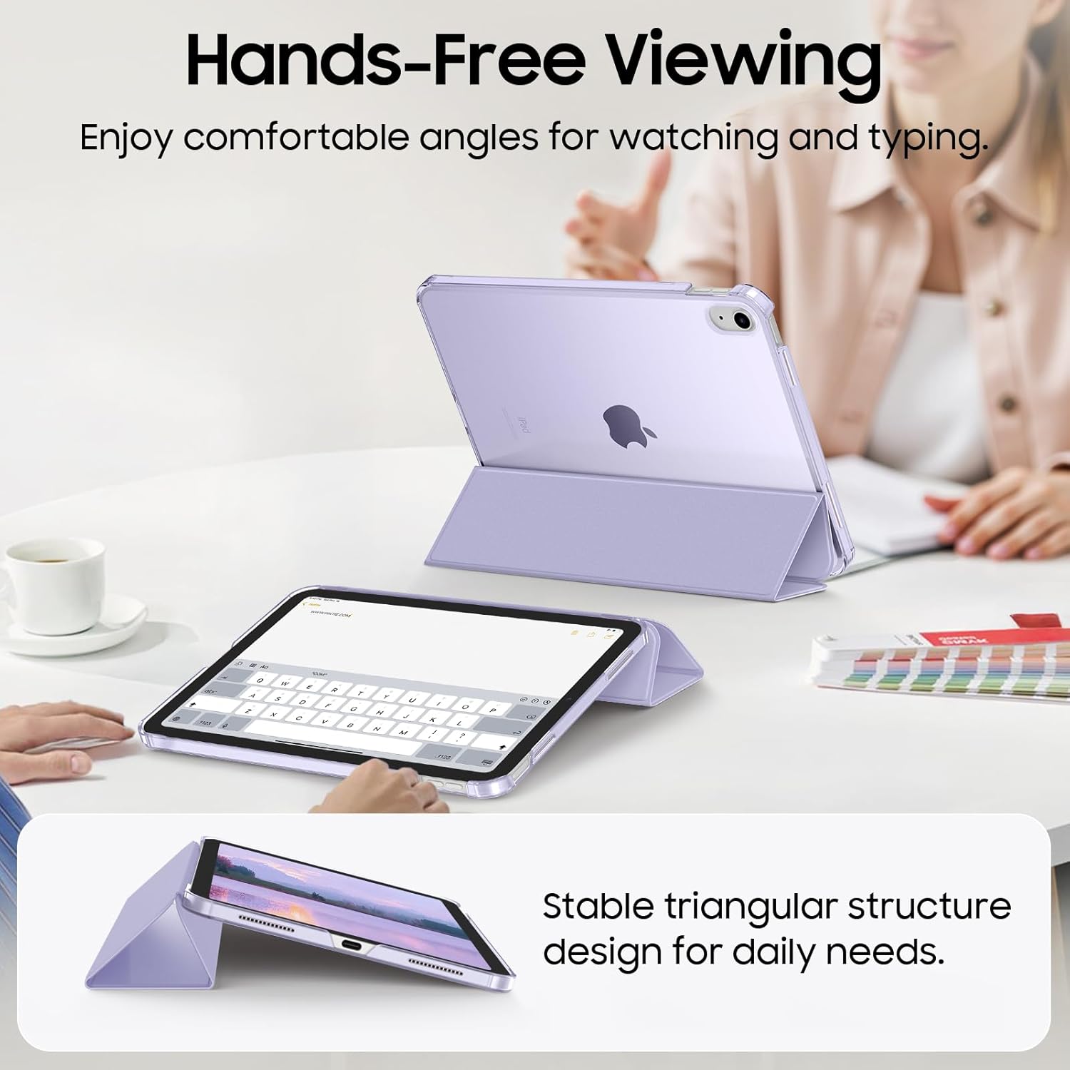 Thumbnail 2 de FINTIE Ultra Slim Case for iPad (A16) 11th Gen / iPad 10th Gen 10.9in – Lilac Purple