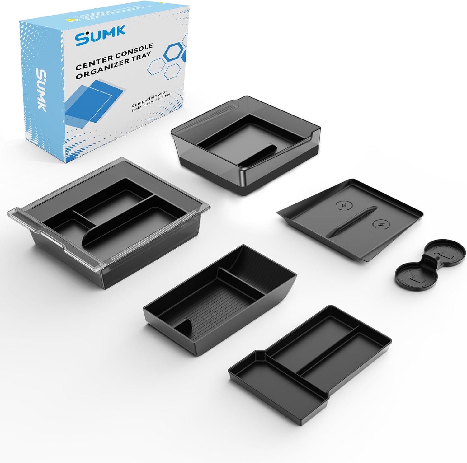 Detalle de Center Console Organizer Tray for Tesla Model Y Juniper 2025