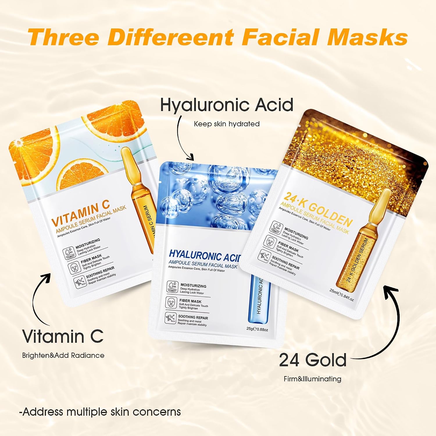 Detalle de Masque visage anti ride 15 masques