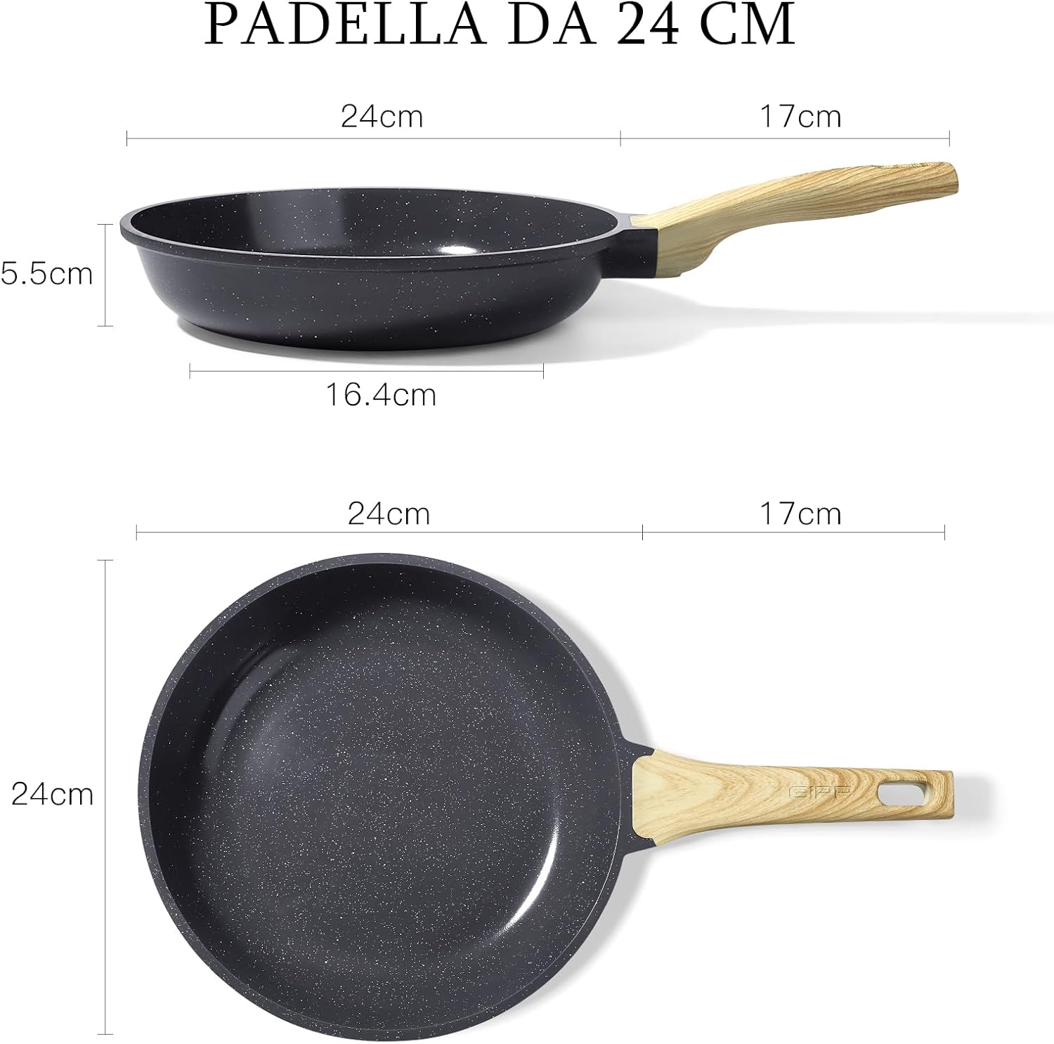 Thumbnail 1 de Padella antiaderente GiPP 24 cm