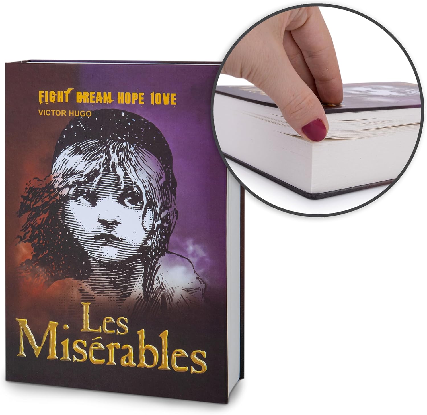 Detalle de Toys4Boys coffre-fort secret en forme de livre pour clés, argent et bijoux cachés