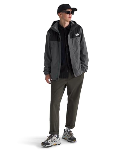 Detalle de THE NORTH FACE Antora Jacket M NF0A7QEYC6B – Smoked Pearl/TNF Black, Größe M