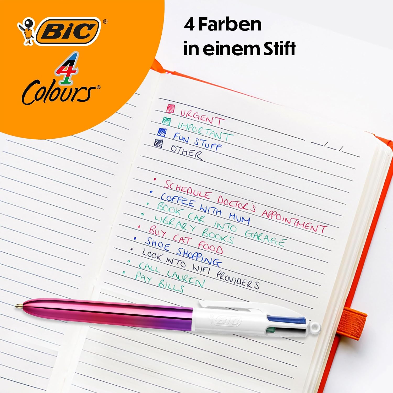 Detalle 2 de BIC Kugelschreiber Set 4 Farben Gradient