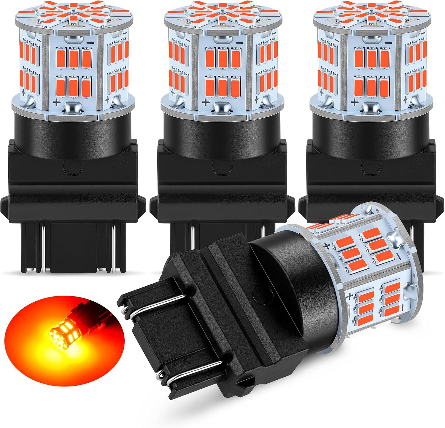 Detalle de iFunyLED 4-Pack 3157 LED Bulbs for Brake/Tail Lights