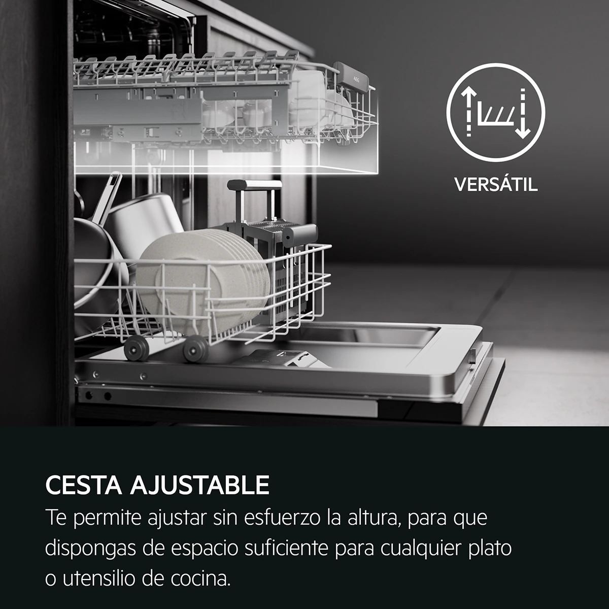 Thumbnail 4 de Lavavajillas AEG 14 Servicios 60 cm con Bandeja para Cubiertos 🧼