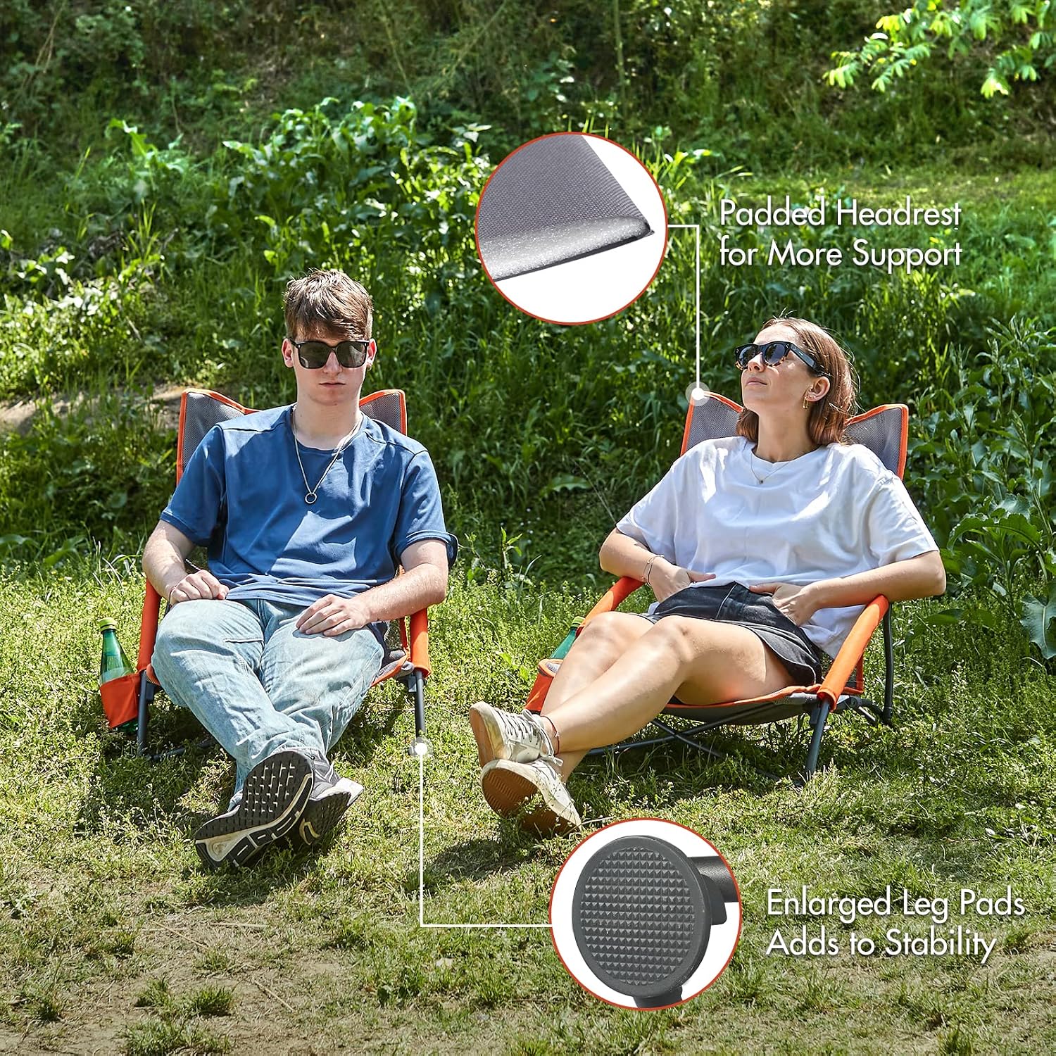 Detalle 2 de PORTAL beach chair with cupholder, 2 pcs