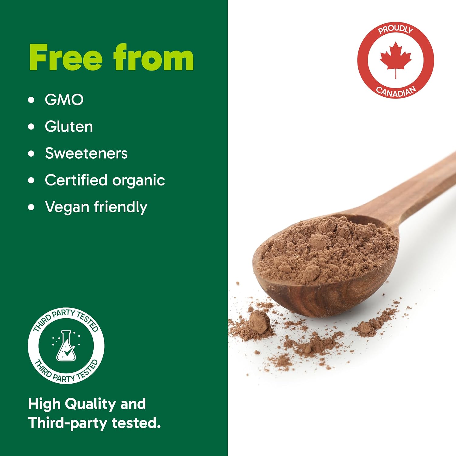 Detalle 2 de Organika maca and cacao powder, 200 g