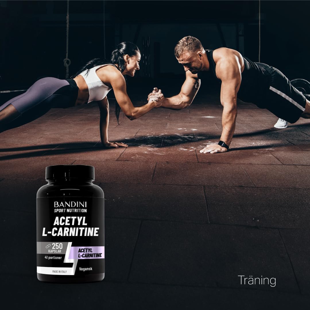 Thumbnail 2 de Bandini® Acetyl L-karnitin, 250 kapslar med 3 000 mg per portion