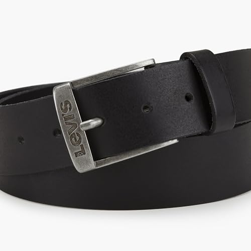 Detalle de Levi's New Duncan: Cinturón Unisex en Negro Regular Black - 100