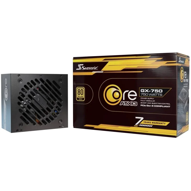 Detalle de Seasonic Core GX-750 V2 750W modular, ATX3.1 ⚡