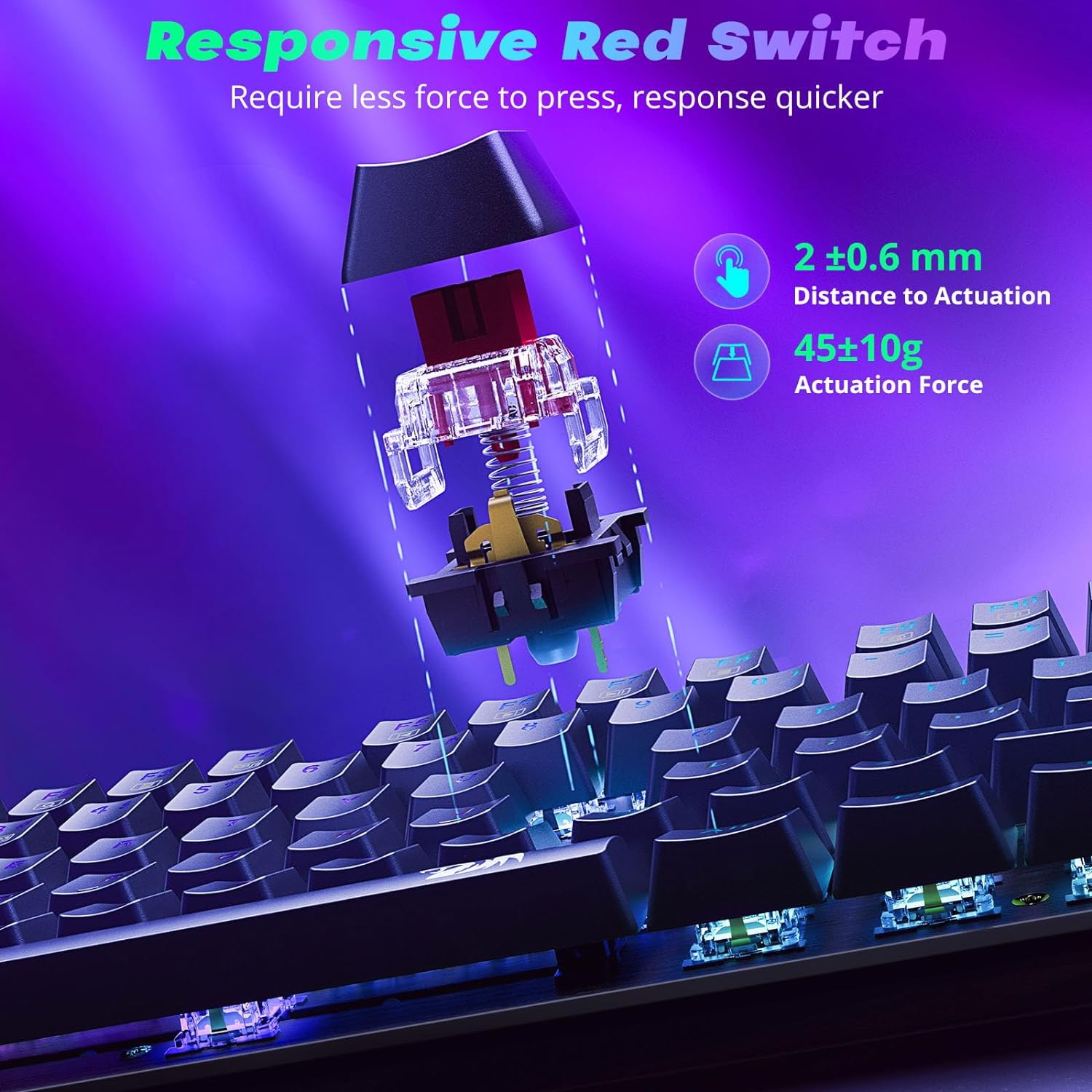 Thumbnail 2 de Redragon K671 Mechanical Keyboard 11 backlights ⌨