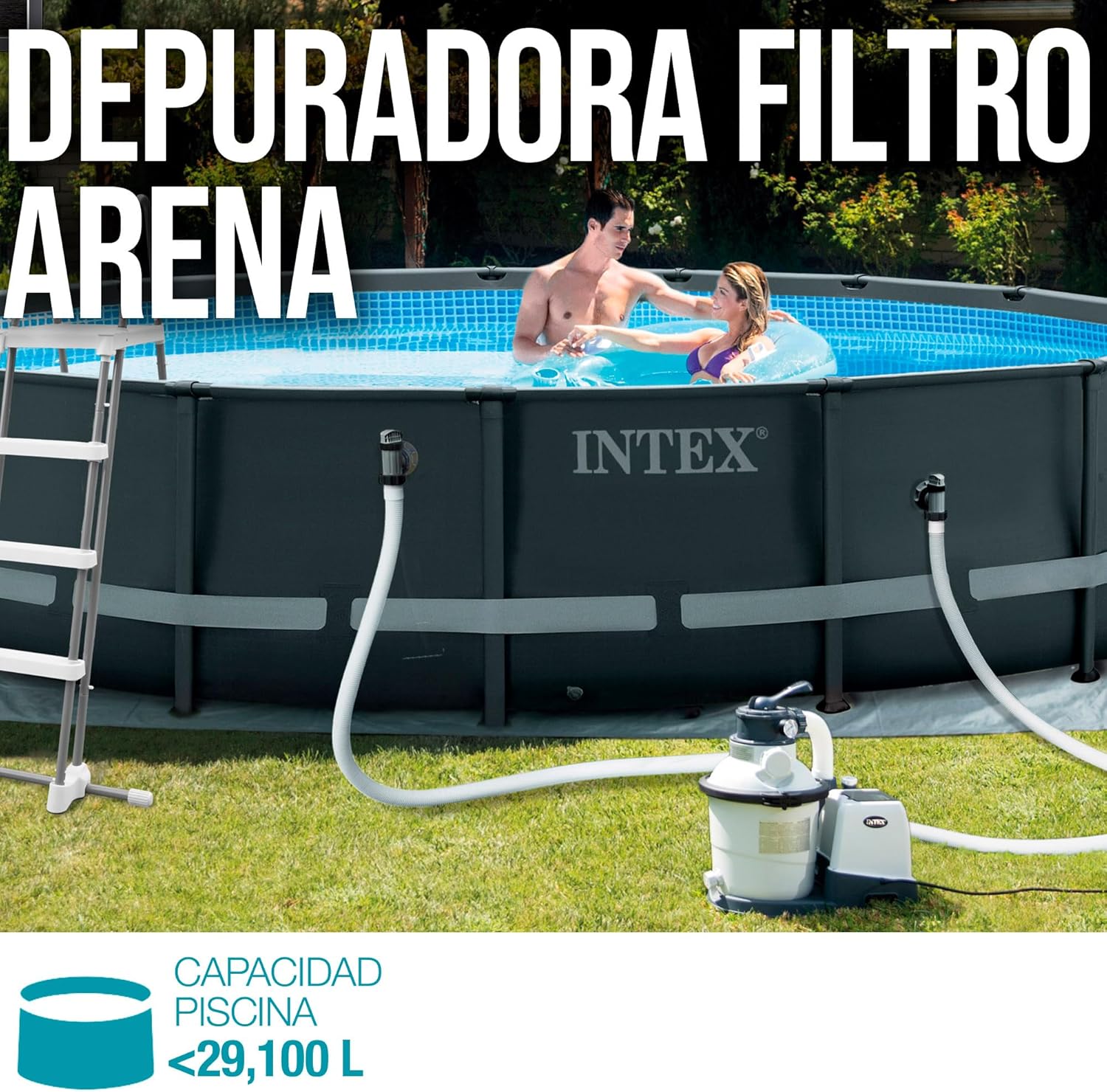 Detalle 2 de Intex 55225 depuradora Krystal Clear 5700 L/h