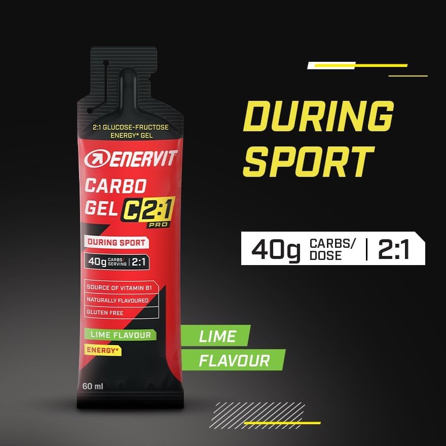 Thumbnail 1 de Enervit Carbo Gel C2:1PRO Lime 🍋 Gel Energético, 7x60ml