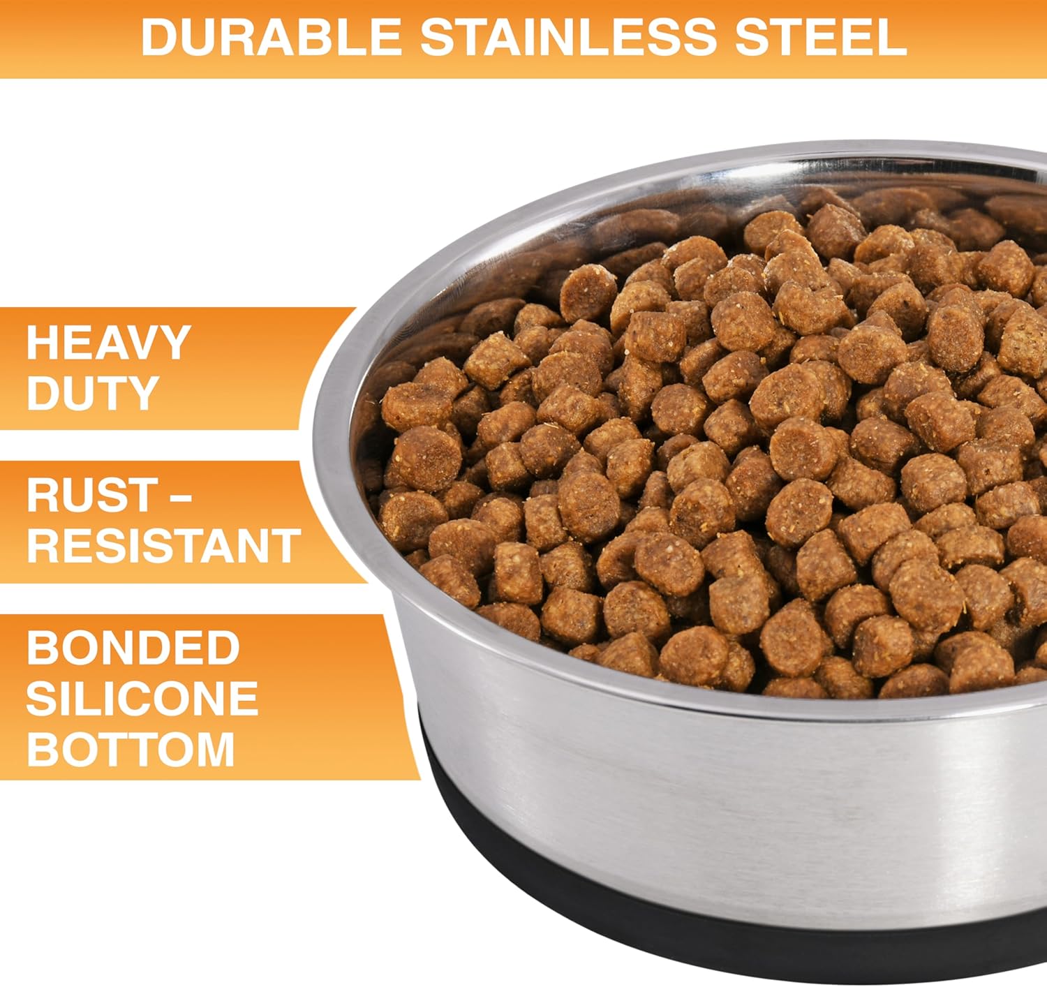 Thumbnail 1 de Neater Pet Brands 121-245-02 Stainless Steel Dog Bowls, 6-Cup, Set of 2