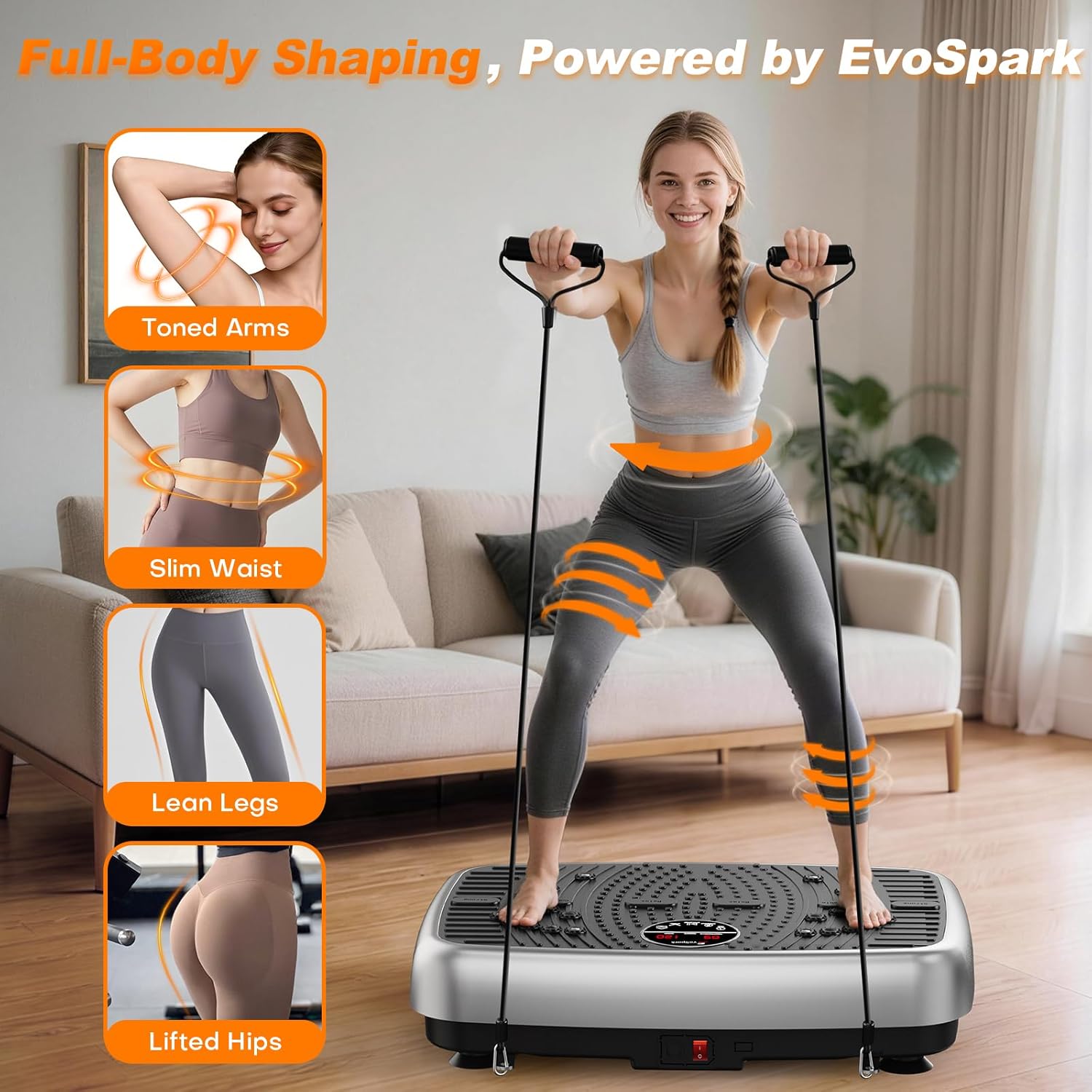 Thumbnail 3 de EvoSpark 2026 Dual Motor Vibration Plate for Home 🏋