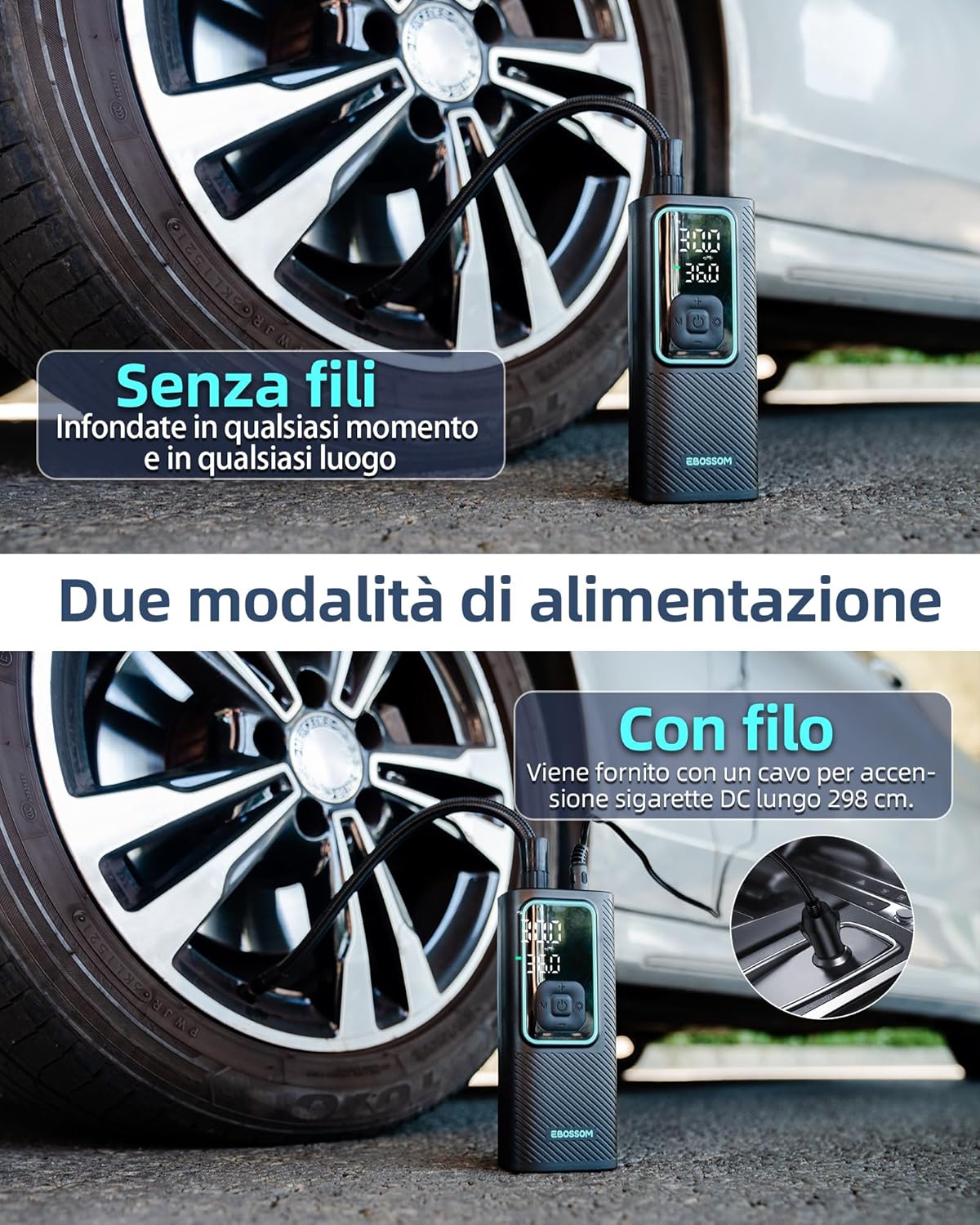 Detalle 2 de Compressore Aria Portatile 150 PSI