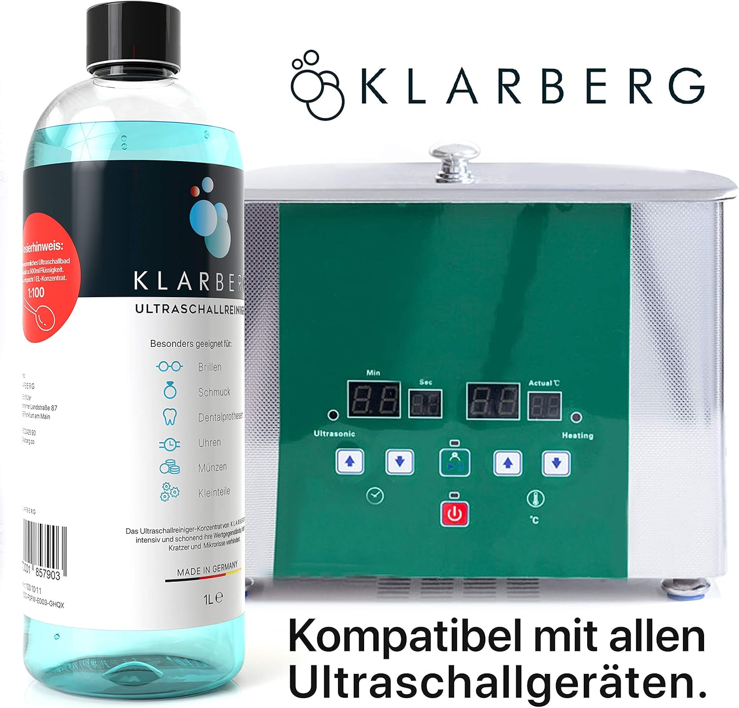 Detalle 2 de KLARBERG 1L Ultraschallreiniger Konzentrat