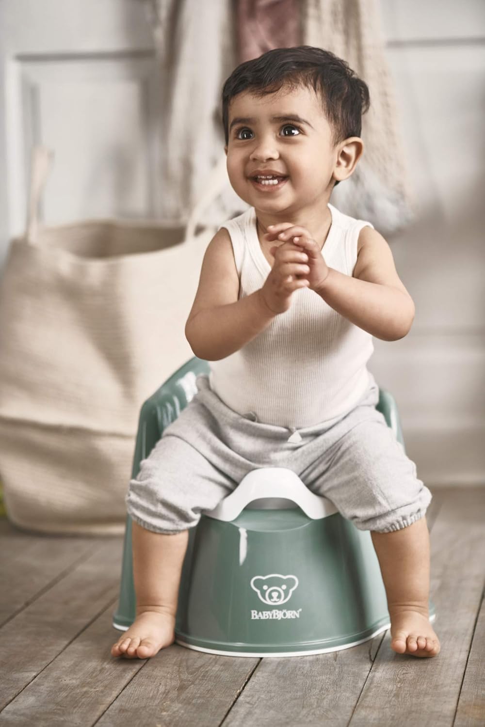 Thumbnail 2 de BabyBjörn Potty Chair, Deep Green/White