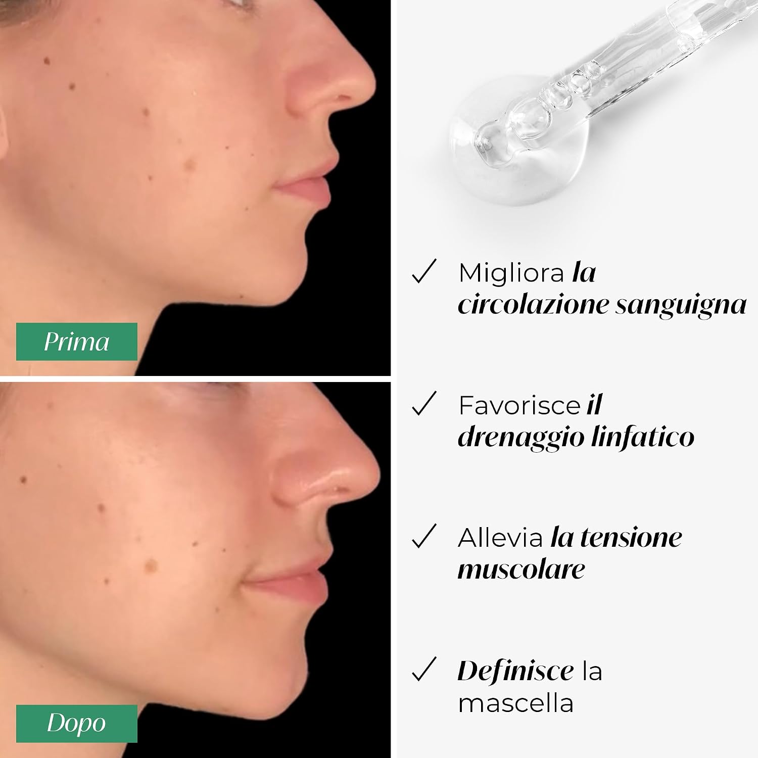 Detalle de PLANTIFIQUE Gua Sha Viso in Giada (Gua Sha Jade) per massaggio rassodante e drenante