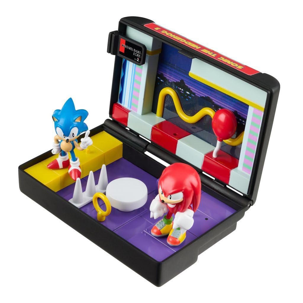 Detalle de Sammler-Replik Faltbare Retro-Konsole SEGA Mega Drive – Sonic Boss Bundle mit 4 Supervillain-Figuren und Sonic 1 Diorama