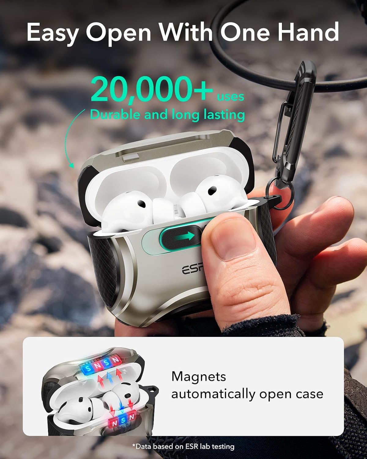 Thumbnail 4 de ESR AirPods Pro 3 Case MagSafe, Drop-Proof 2025