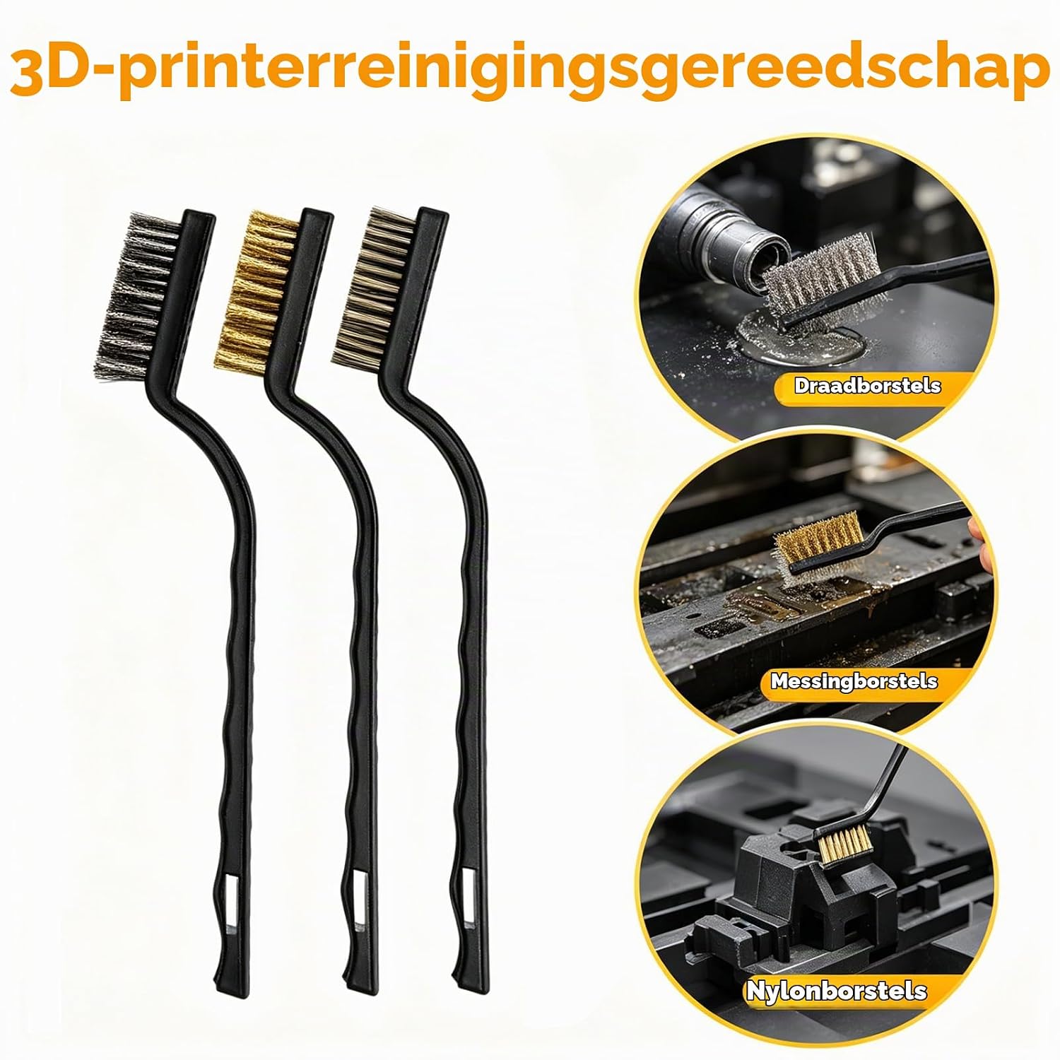 Detalle de Generisch DYJGJTZ 3D-printergereedschapsset, 30 stuks voor reinigen en nabewerken