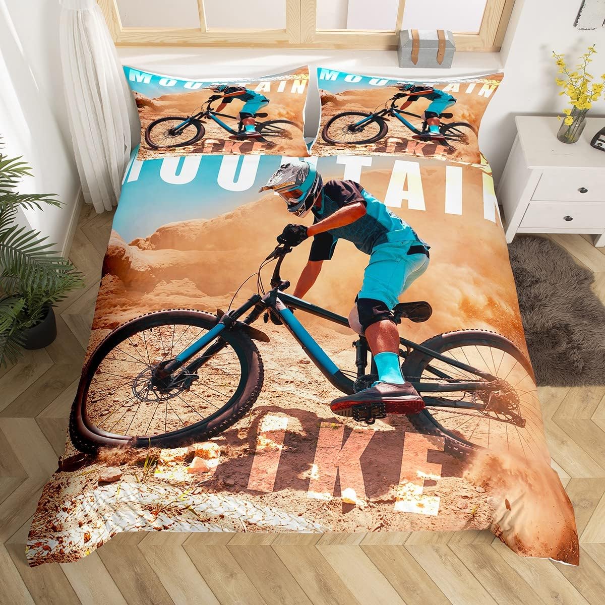 Thumbnail 2 de Junge Mountainbike Bettwäsche – Teenager Set, 135x200 bis 220x240