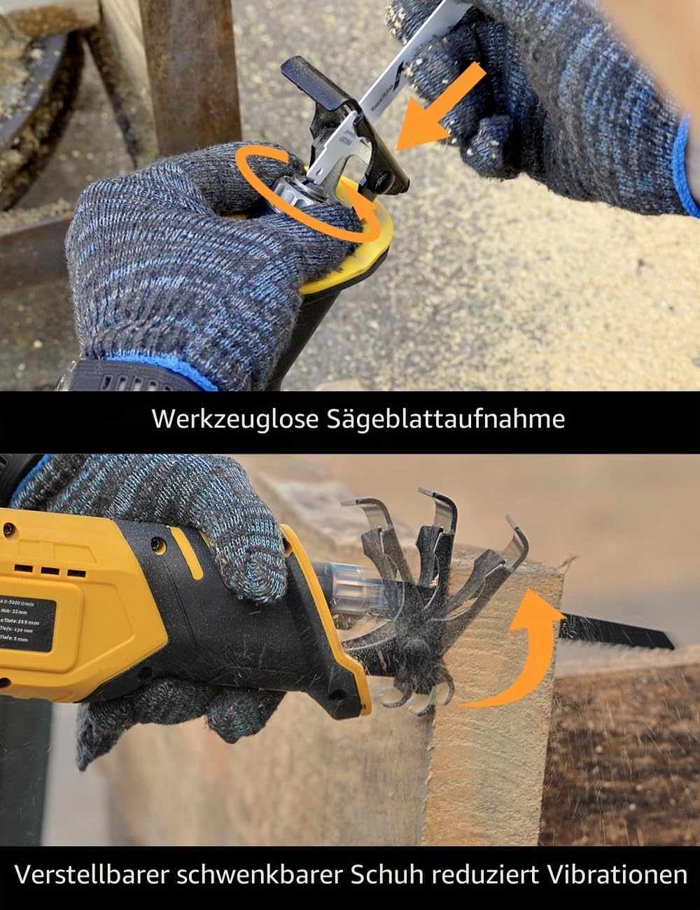 Thumbnail 3 de VTEK Akku Säbelsäge 20V Bürstenlos