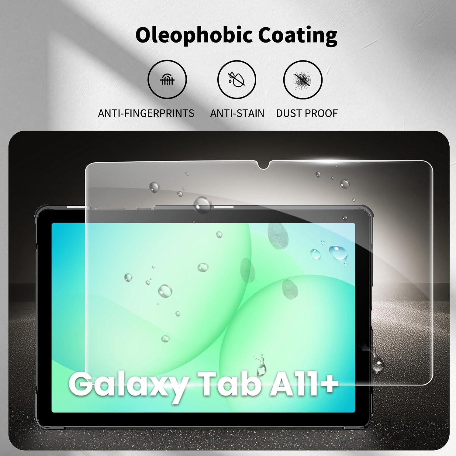 Thumbnail 5 de CACOE Hülle für Samsung Galaxy Tab A11+ / A9+ 11 Zoll (2025) mit Schutzfolie – ultradünnes PU Leder Case mit Standfunktion und Auto Sleep/Wake