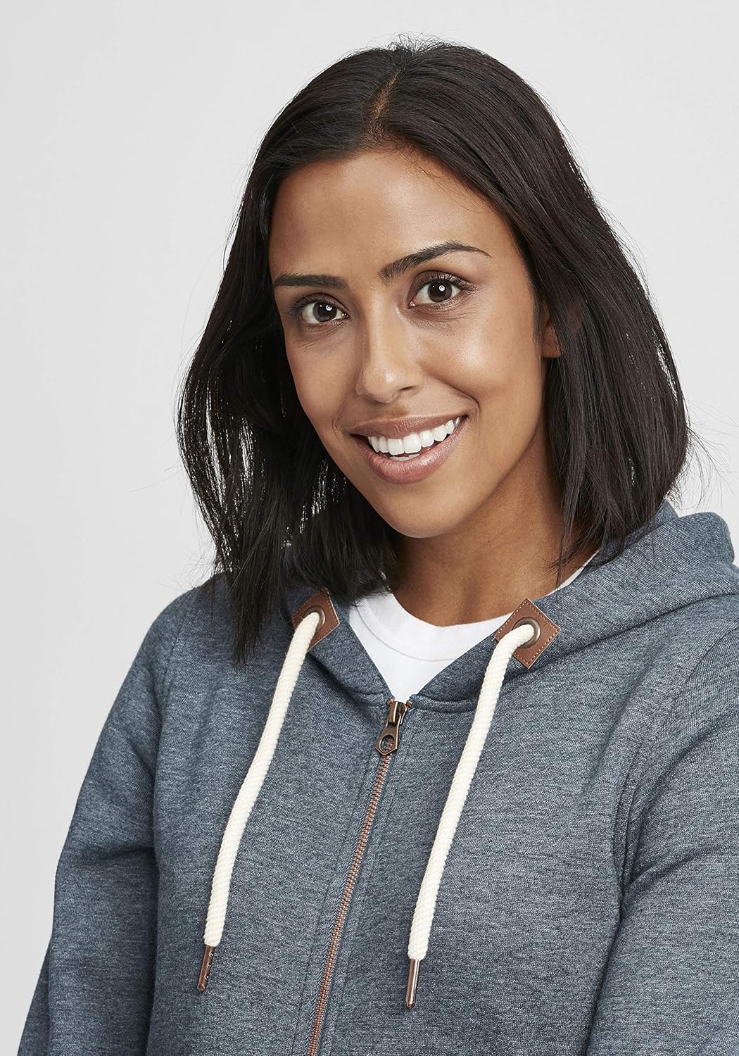 Thumbnail 4 de OXMO Vicky Straight Zip Damen Sweatjacke mit Kapuze – Regular Fit Hoodie zum Reinschlüpfen