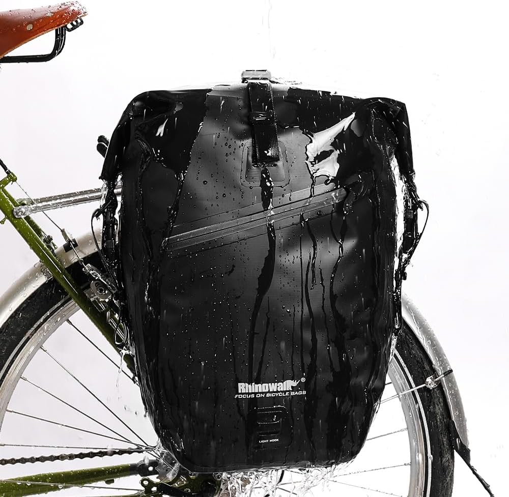 Detalle de Rhinowalk bike pannier bag 25L waterproof