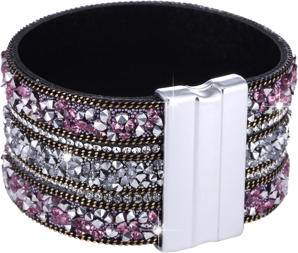 Thumbnail 6 de Morella Bracelet pour Femme, Large – zircons et fermeture magnétique
