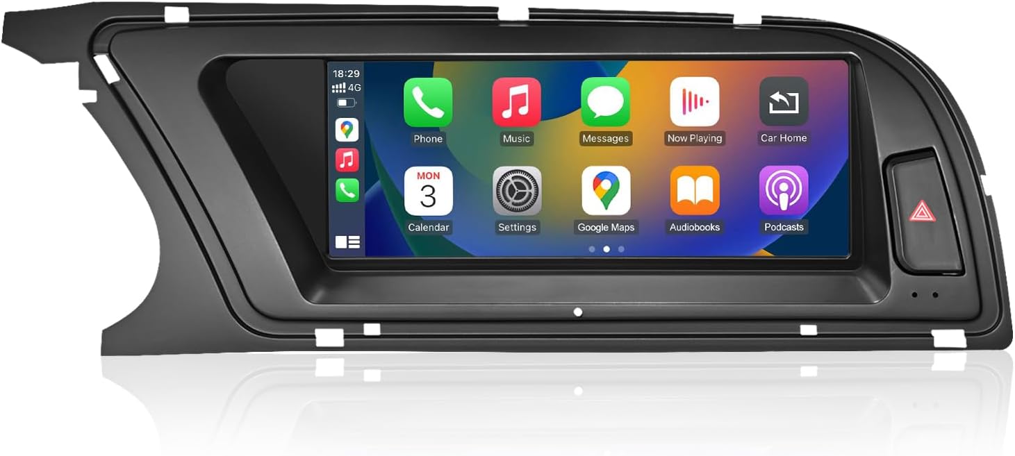 Detalle de Road Top 8,9 pollici autoradio senza fili con CarPlay per Audi A4 (2009-2015) compatibile 2G MMI