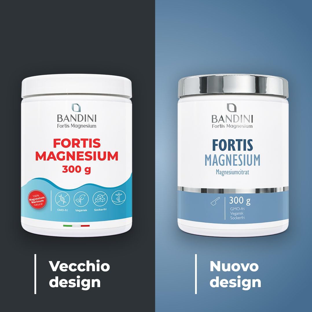 Detalle 2 de BANDINI Fortis Magnesium 300 g – veganskt magnesiumpulver med apelsinsmak