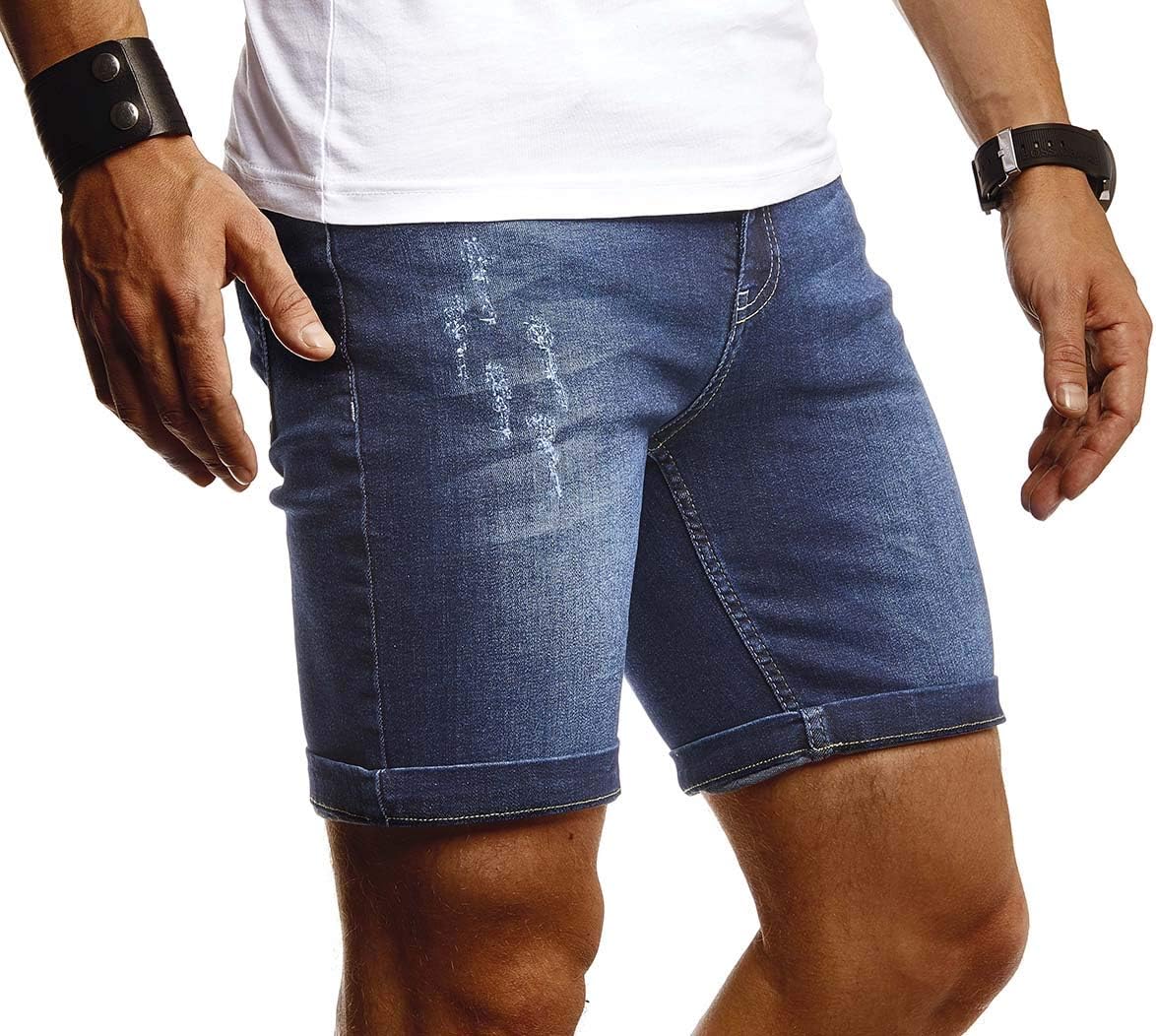 Thumbnail 1 de Leif Nelson Pantaloncini di jeans corti uomo Slim Fit LN-1397