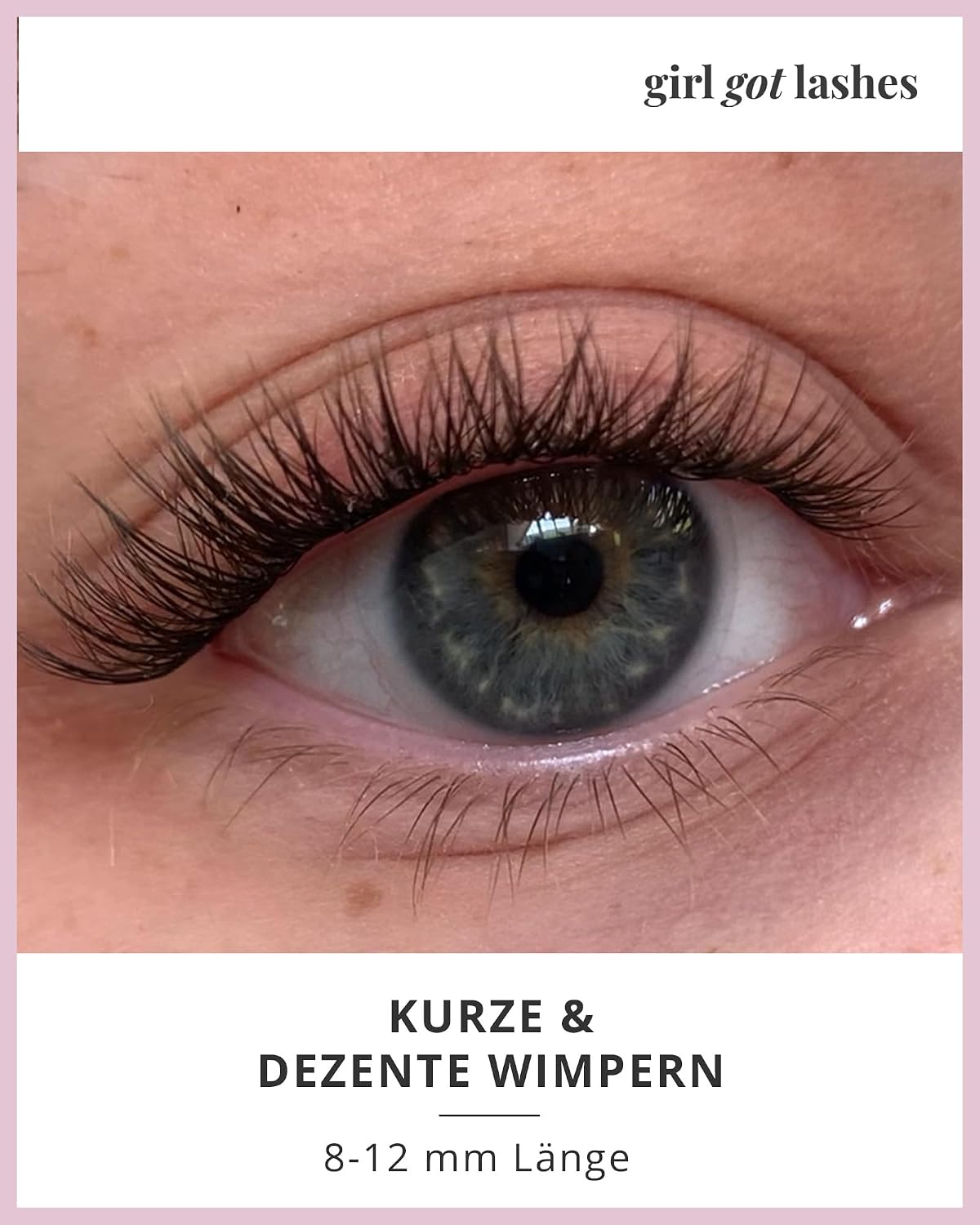 Detalle de GirlGotLashes Große Boxen R.I.P. Mascara – Handgemachte Wimpernextensions für Zuhause (5 Paare, 5–7 Tage Halt, Vegan)
