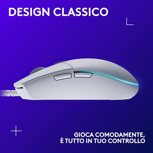 Thumbnail 6 de Logitech G G203 LIGHTSYNC Mouse Gaming con Illuminazione RGB - Bianco