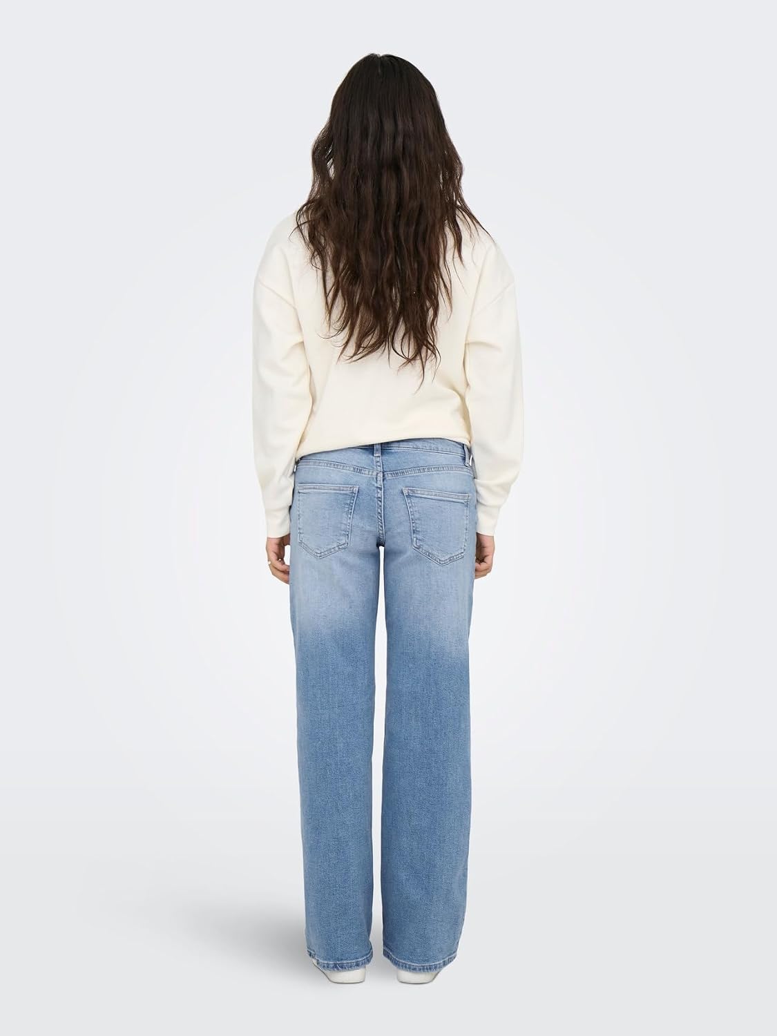 Detalle 2 de ONLY Damen Wide Leg Jeans ONLJudy – Hüftjeans mit weitem Bein