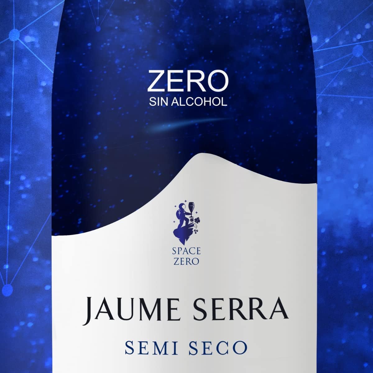 Detalle 2 de Jaume Serra Zero Semi Seco Vino Espumoso Sin Alcohol 🍾 Pack 6