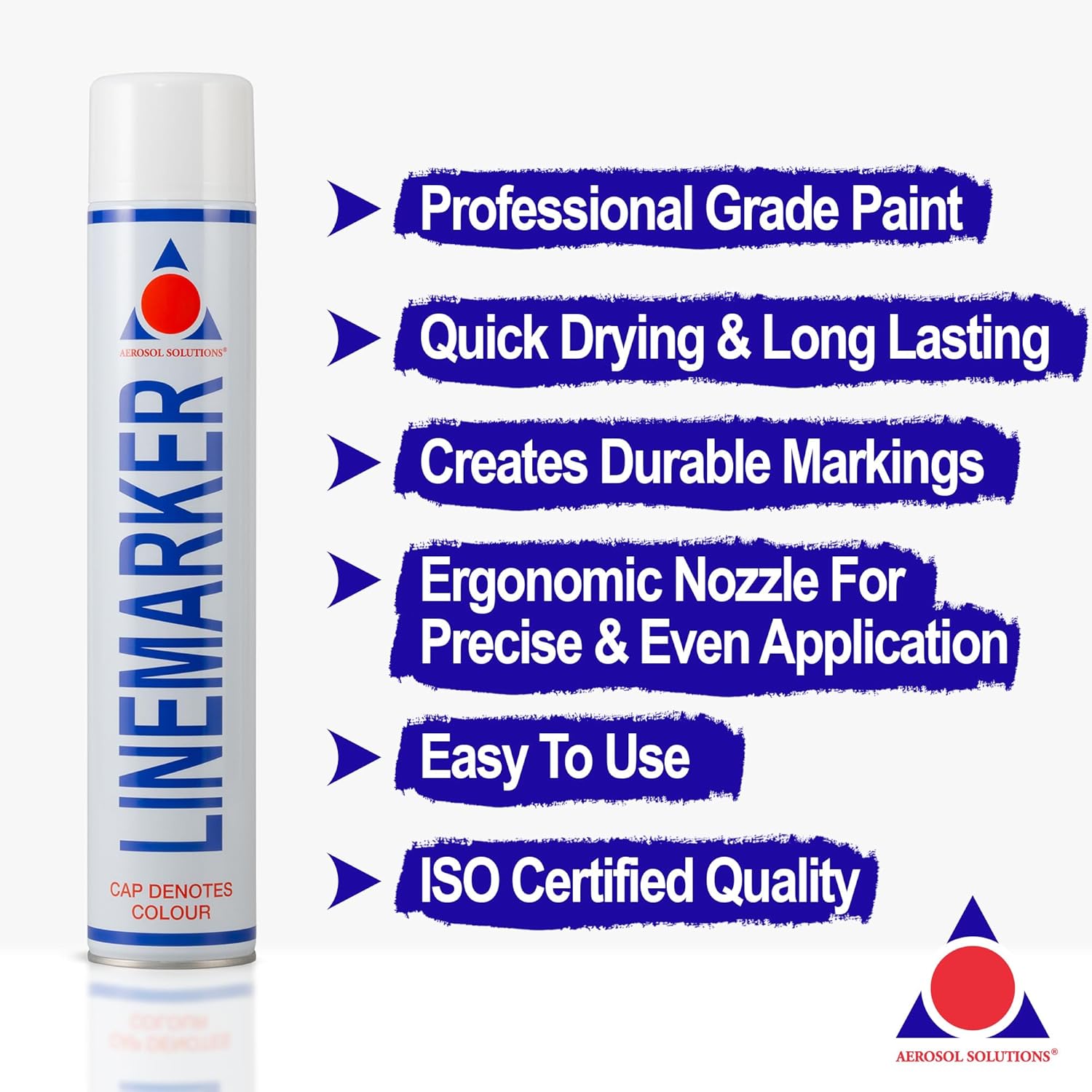 Thumbnail 2 de Aerosol Solutions Line Marker 750 ml – Spray blanc pour gazon et routes (Lot de 6)