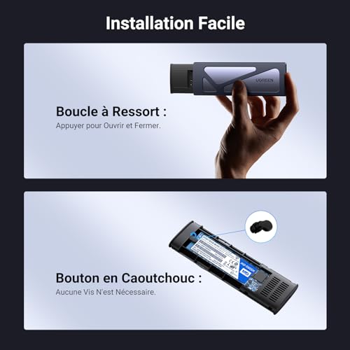 Thumbnail 5 de UGREEN Boîtier M.2 NVMe SSD USB 3.2 Gen 2 10 Gbps – Adaptateur NVMe SSD