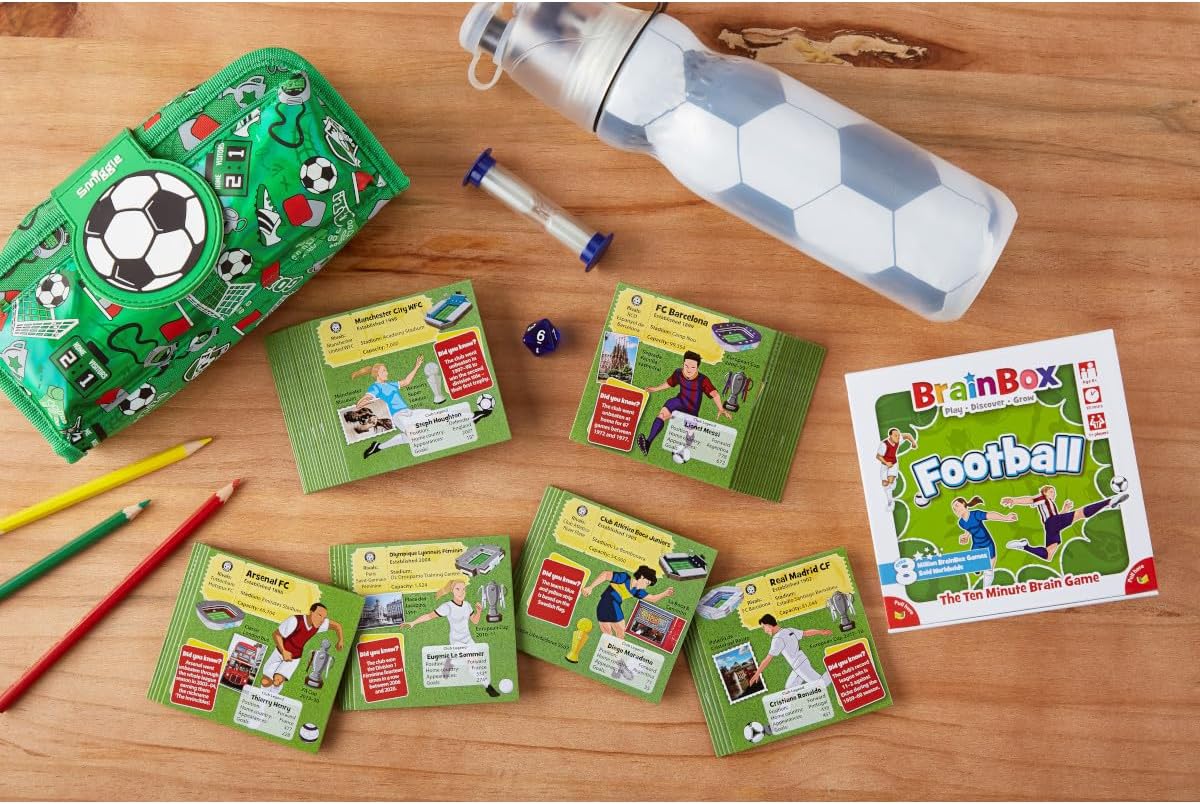 Detalle 2 de Asmodee BrainBox Football 55 cards
