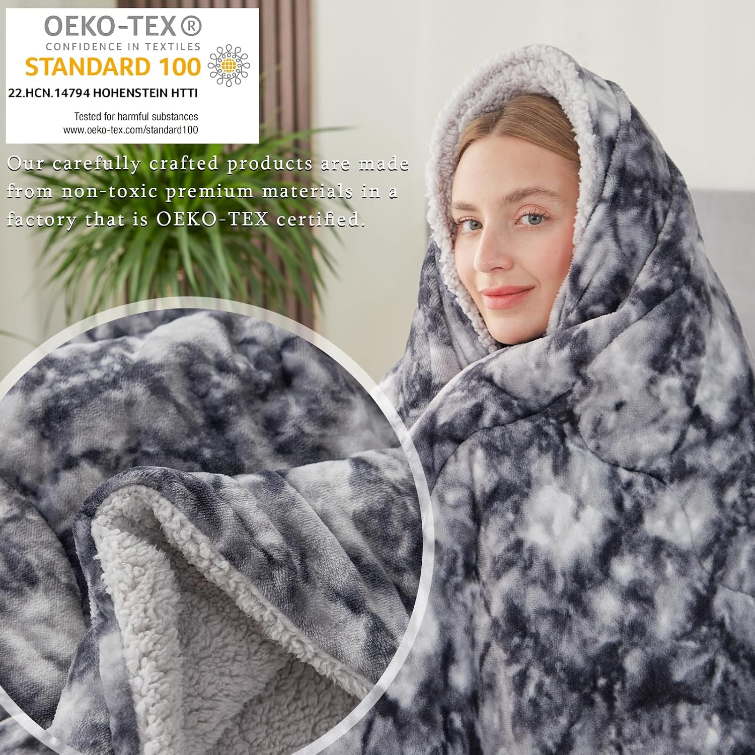 Thumbnail 3 de CHOSHOME Couverture 220x240cm Couverture Sherpa 🛋