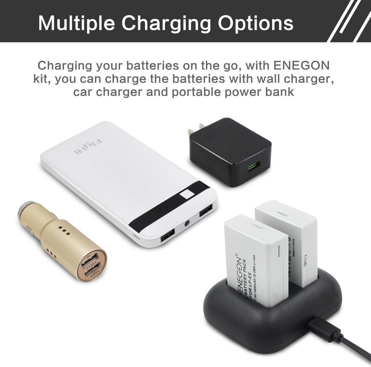 Thumbnail 3 de ENEGON Batteria LP-E5 1400mAh