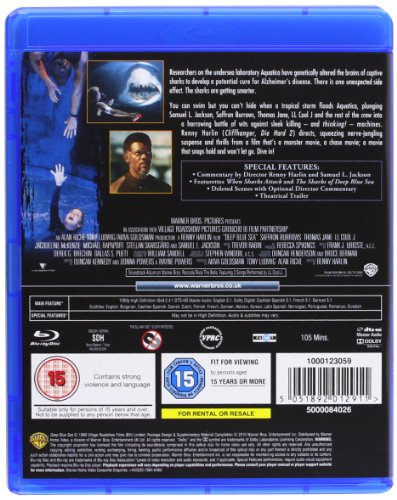 Detalle 2 de Deep Blue Sea – Blu-ray Edición Reino Unido (Warner Home Video)